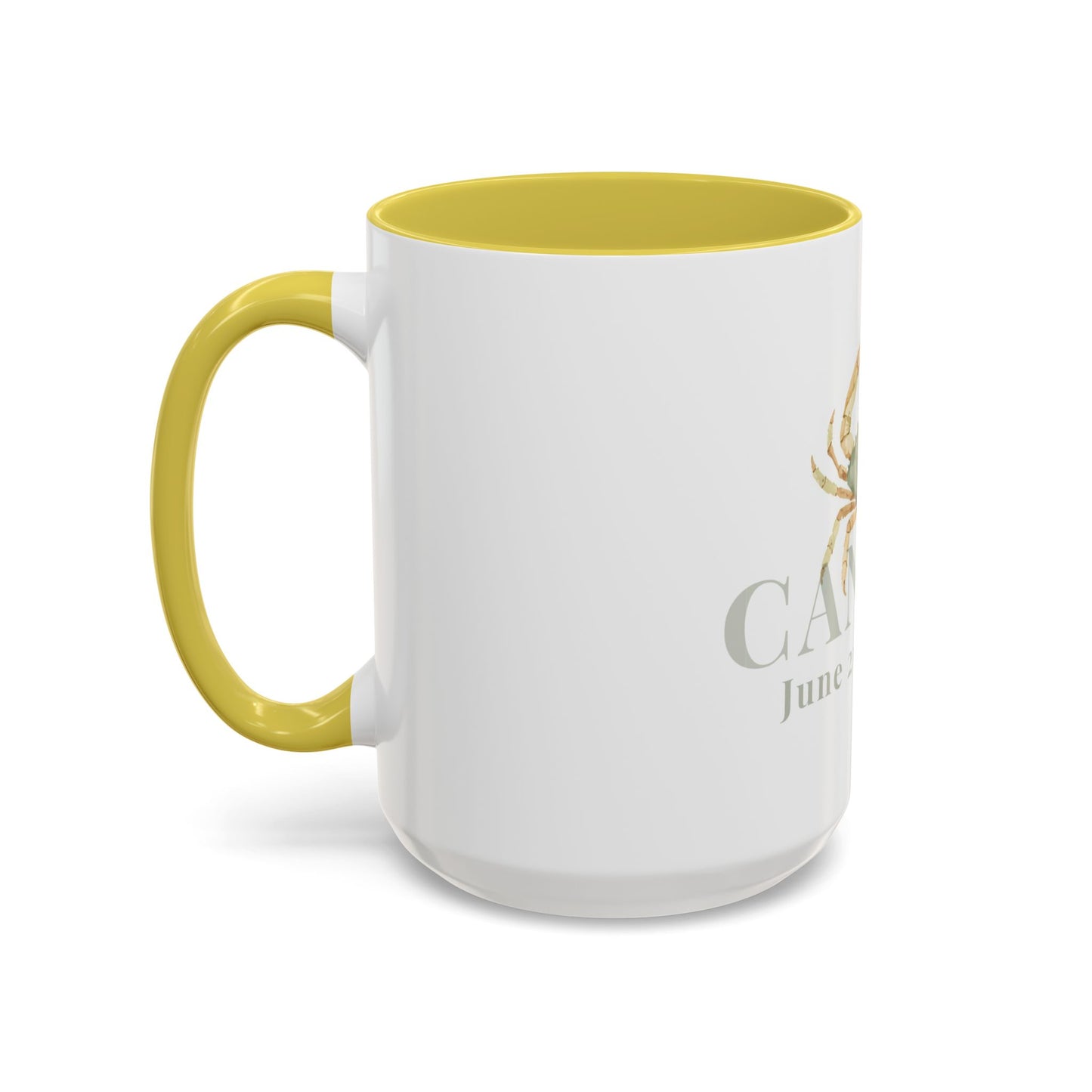 Cancer Zodiac Mug - June 21- July 22 Astrology Coffee Cup - Crab Zodiac Sign Mug - 15 oz.