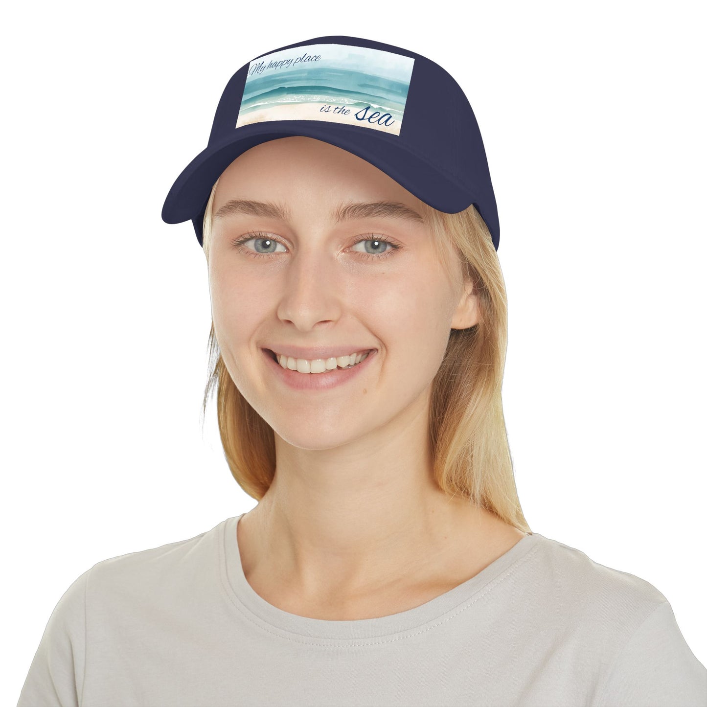 my happy place Is the sea Low Profile Baseball Cap