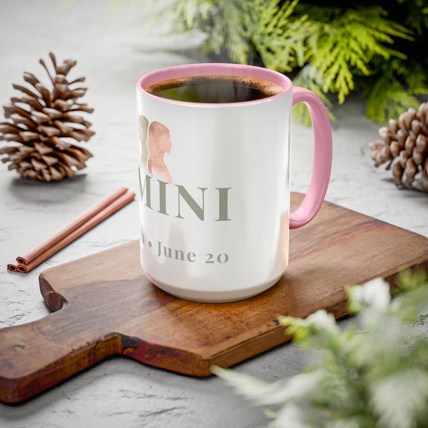 Gemini Zodiac Mug - May 21 - June 20 Astrology Coffee Cup - Twins Zodiac Sign Mug - 15 oz.