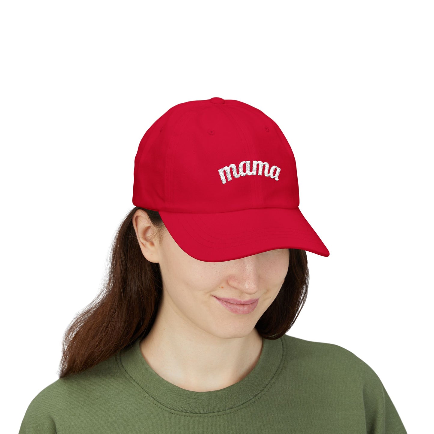 Mama Script embroidered baseball Cap - # 1 back detail