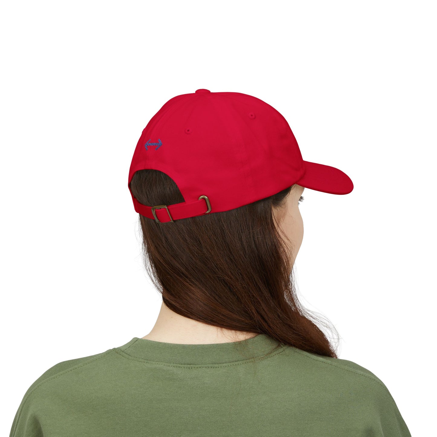 "on the go" Embroidered Dad Hat/Minimal Everyday Baseball Cap