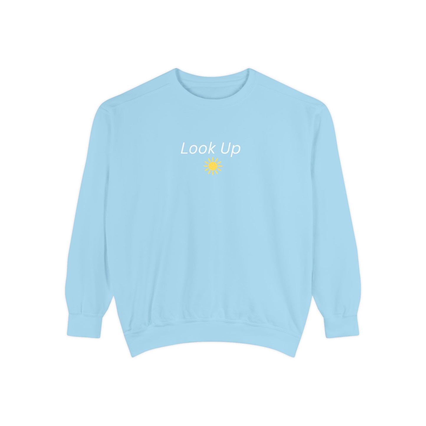 Look Up Sweatshirt- Minimal Sun Crewneck