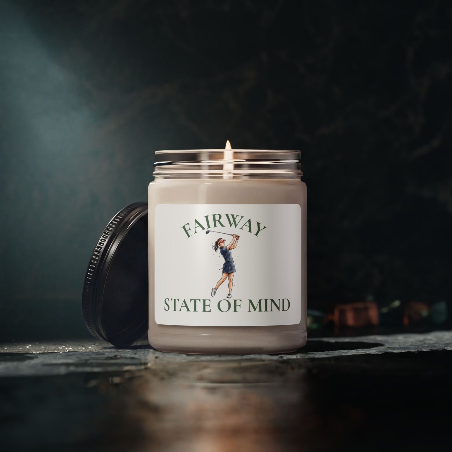 Fairway State of Mind Scented Soy Candle | Golf Candle Gift | Elegant Golfer Candle Decor