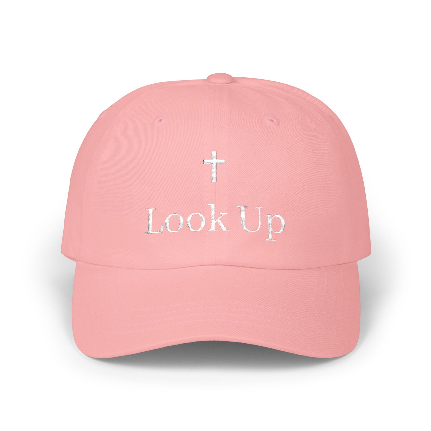 Look Up Cross embroidered Dad Hat-Inspirational Vintage Faith Cap