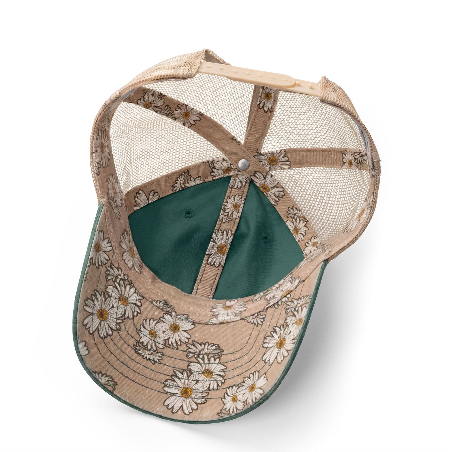 Vintage America Women’s Washed Mesh-Back Cap – Embroidered Olive Heritage Flag Hat
