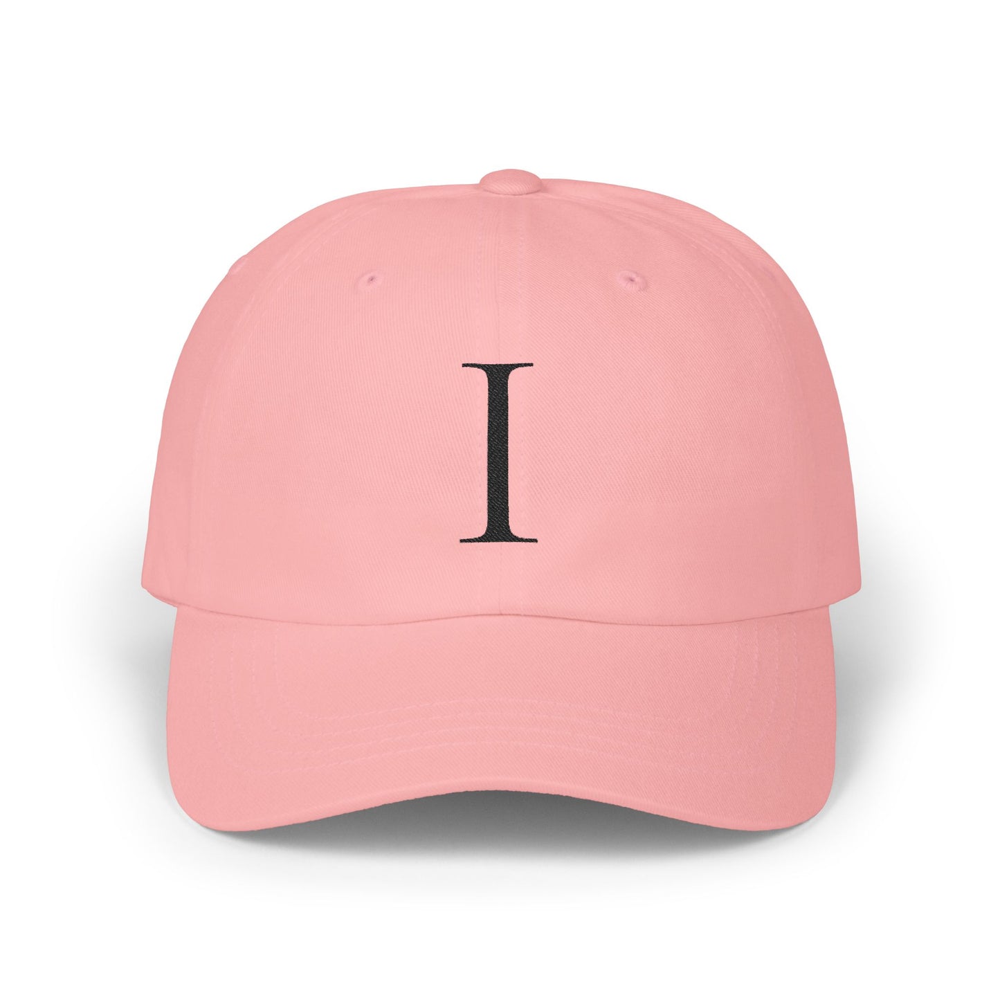Wear My Story Embroidered Initial Hat - Letter I on the Classic Dad Cap