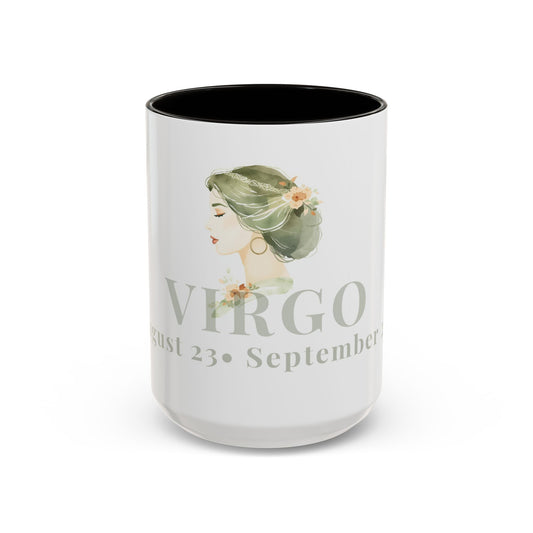 Virgo Zodiac Mug - August 23-September 22 Astrology Coffee Cup - Virgo Maiden Zodiac Sign Mug - 15 oz.