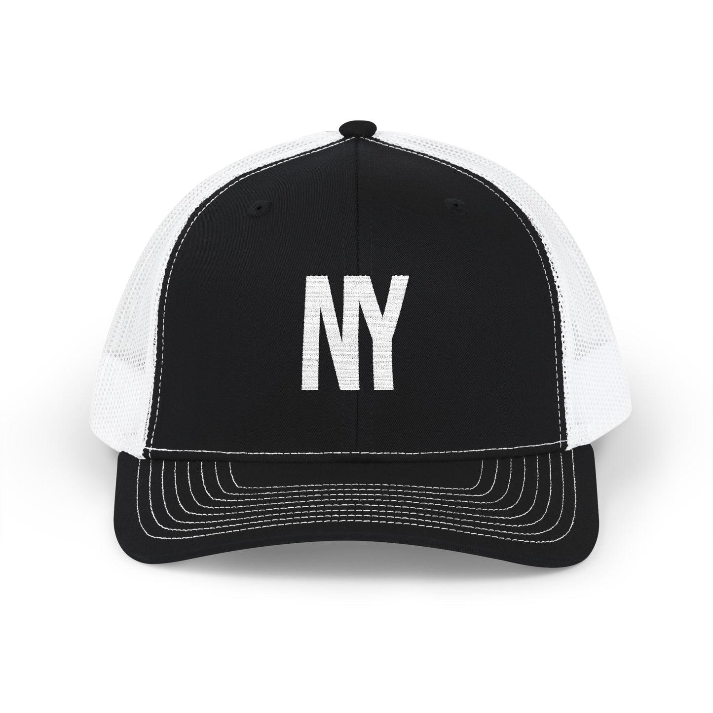 New York NY Embroidered Monogram Snapback Trucker Cap - Heritage Places Collection