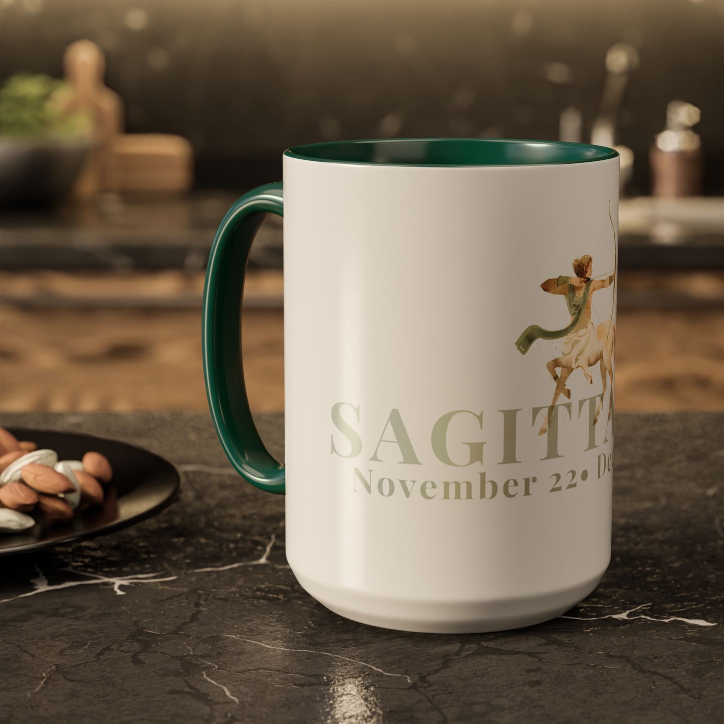 Sagittarius Zodiac Mug - November 22 - December  21 Astrology Coffee Cup - The Archer Zodiac Sign Mug - 15 oz.