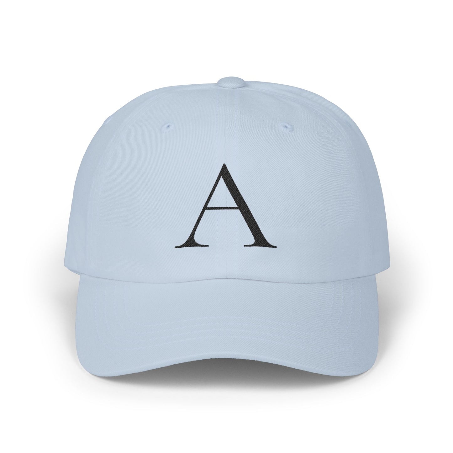 Wear My Story Embroidered Initial Hat - Letter A on the Classic Dad Cap