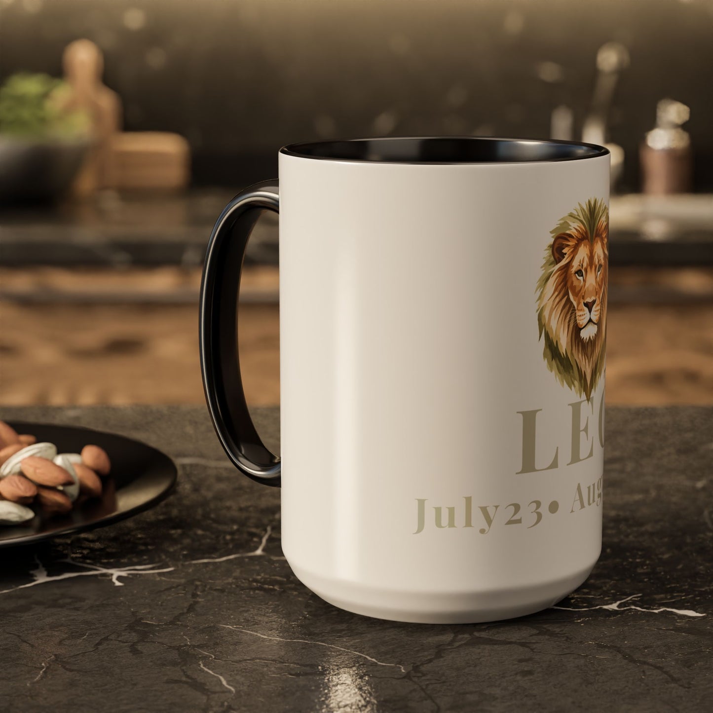 Leo Zodiac Mug - July 23 - August 22 Astrology Coffee Cup - Lion Zodiac Sign Mug - 15 oz.