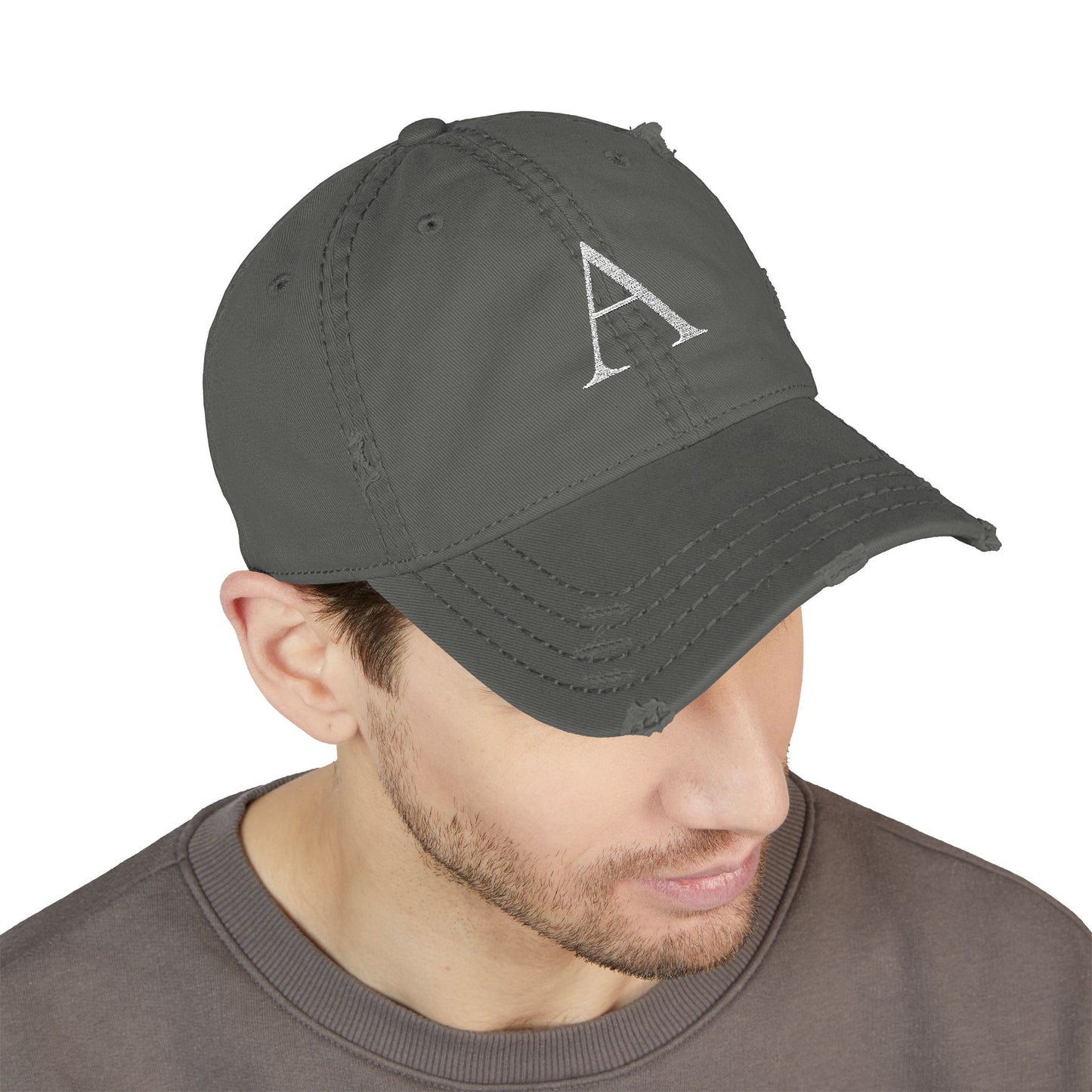 Custom Initial Embroidered Hat/Personalized Monogram Dad Cap (A-Z)