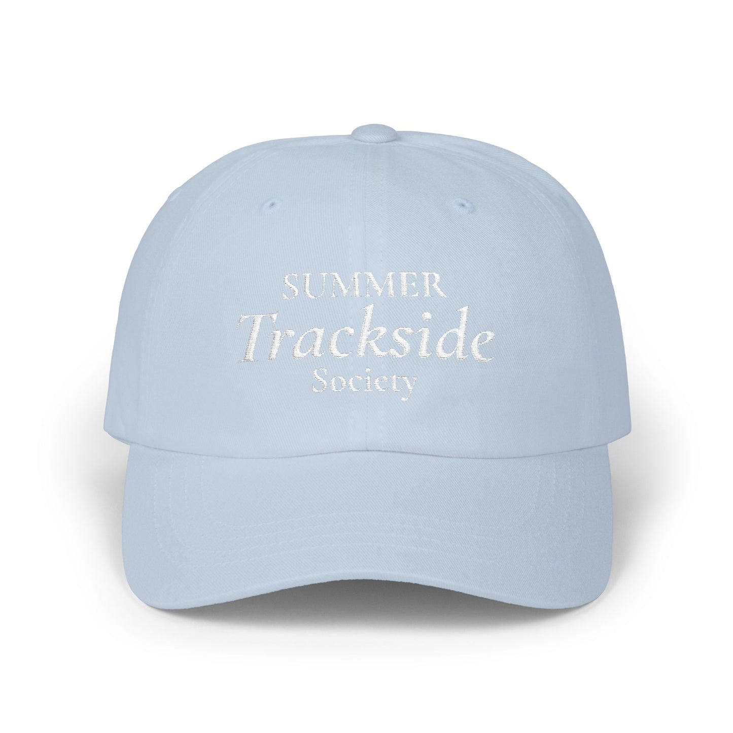Trackside Society Classic Dad Cap — "Summer Trackside Society" Embroidered Baseball Hat