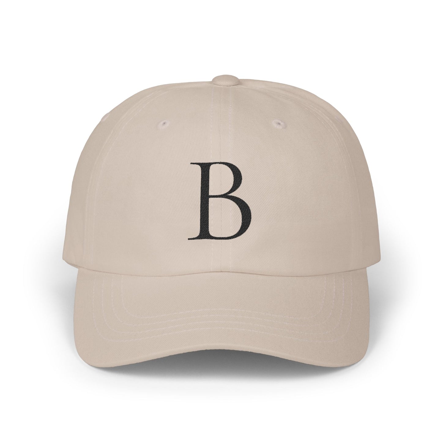 Wear My Story Embroidered Initial Hat - Letter B on the Classic Dad Cap