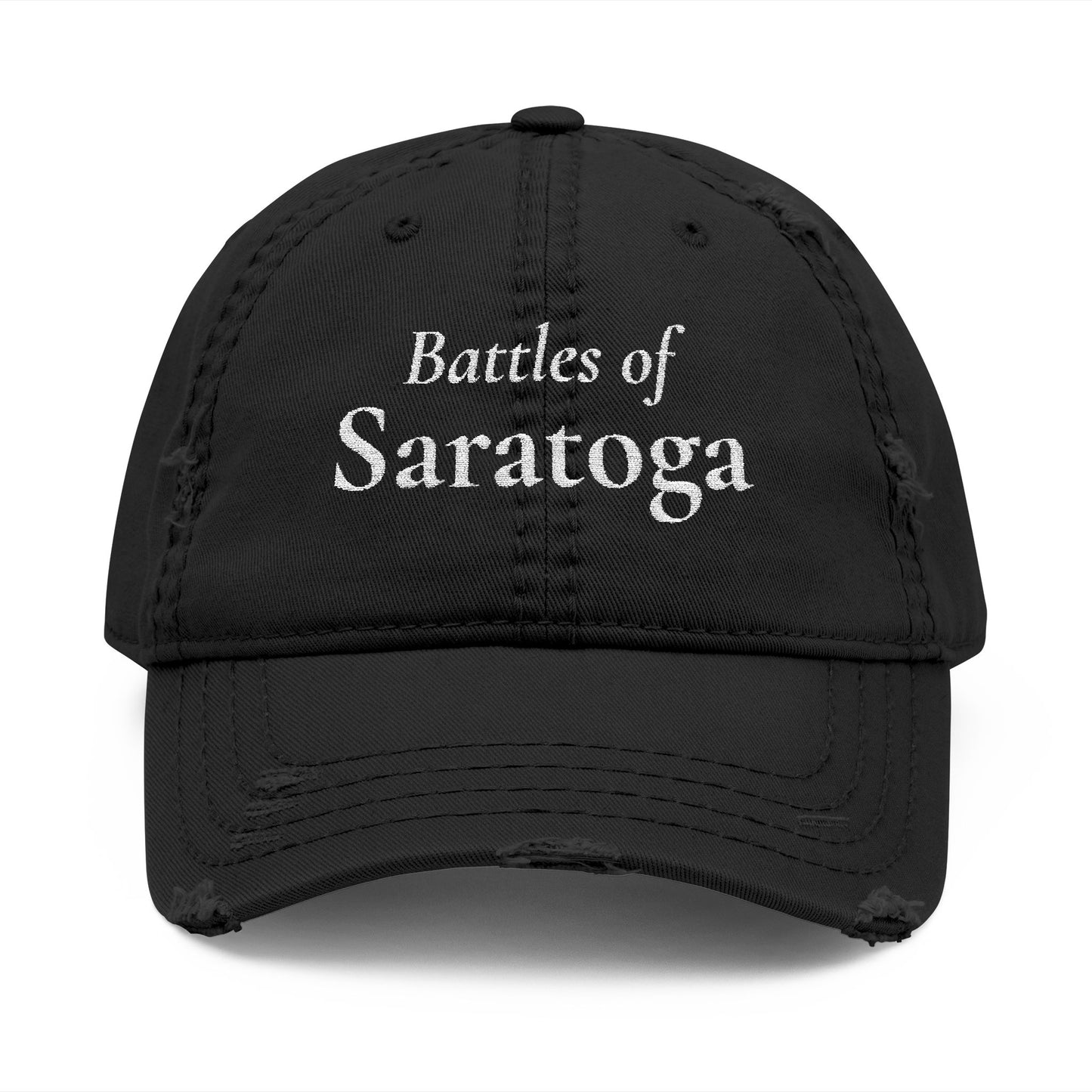 Distressed Embroidered Dad Hat — Battles of Saratoga 250th Anniversary
