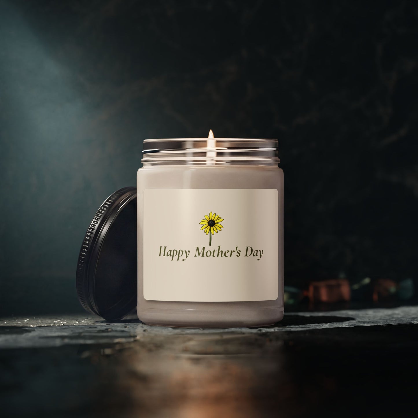 Happy Mother’s Day Black -Eyed Susan Candle - Floral Design 9 oz soy candle - 8 different scents