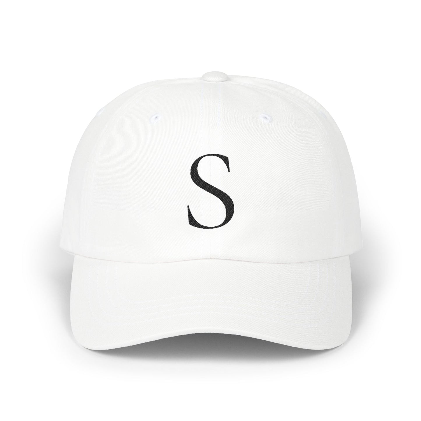 Wear My Story Embroidered Initial Hat - Letter S on the Classic Dad Cap