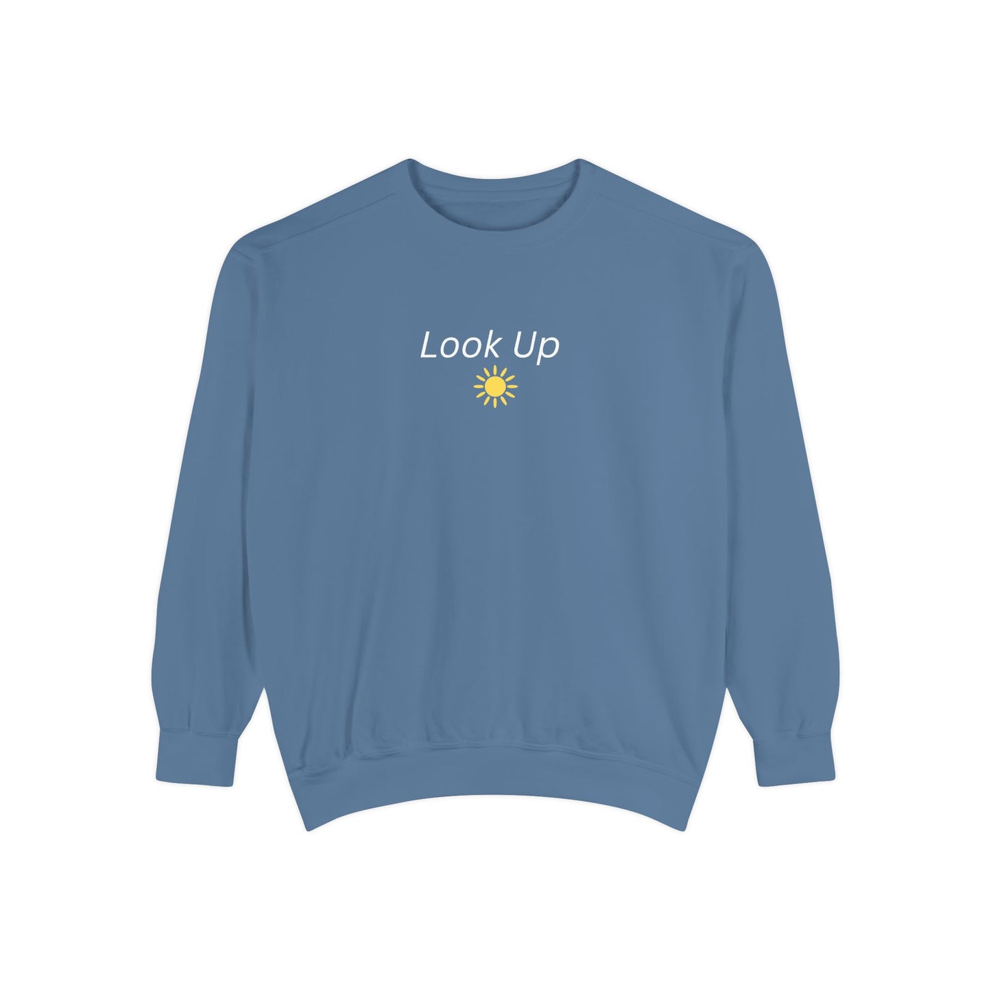 Look Up Sweatshirt- Minimal Sun Crewneck