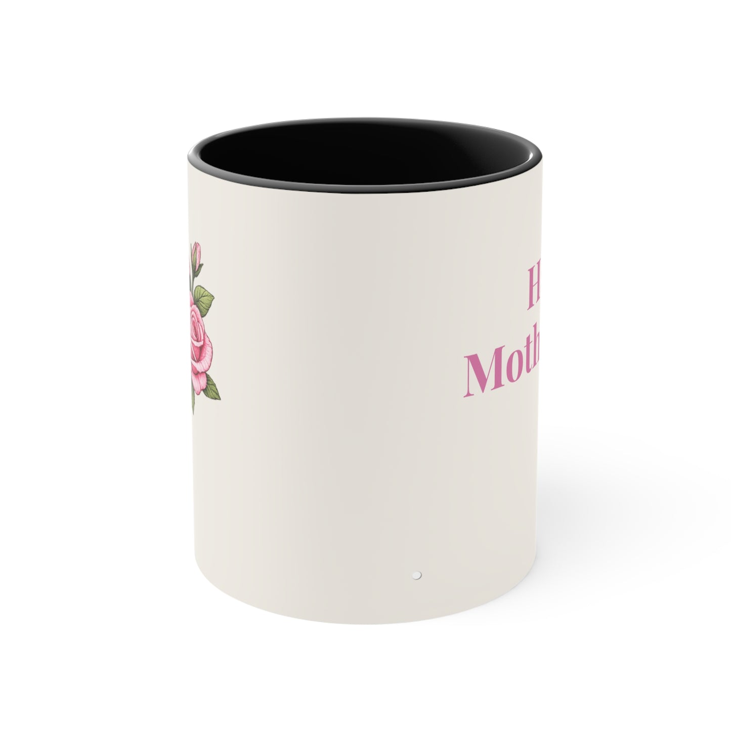 Happy Mother’s Day Floral Coffee Mug- Pink Rose Mother's Day Mug