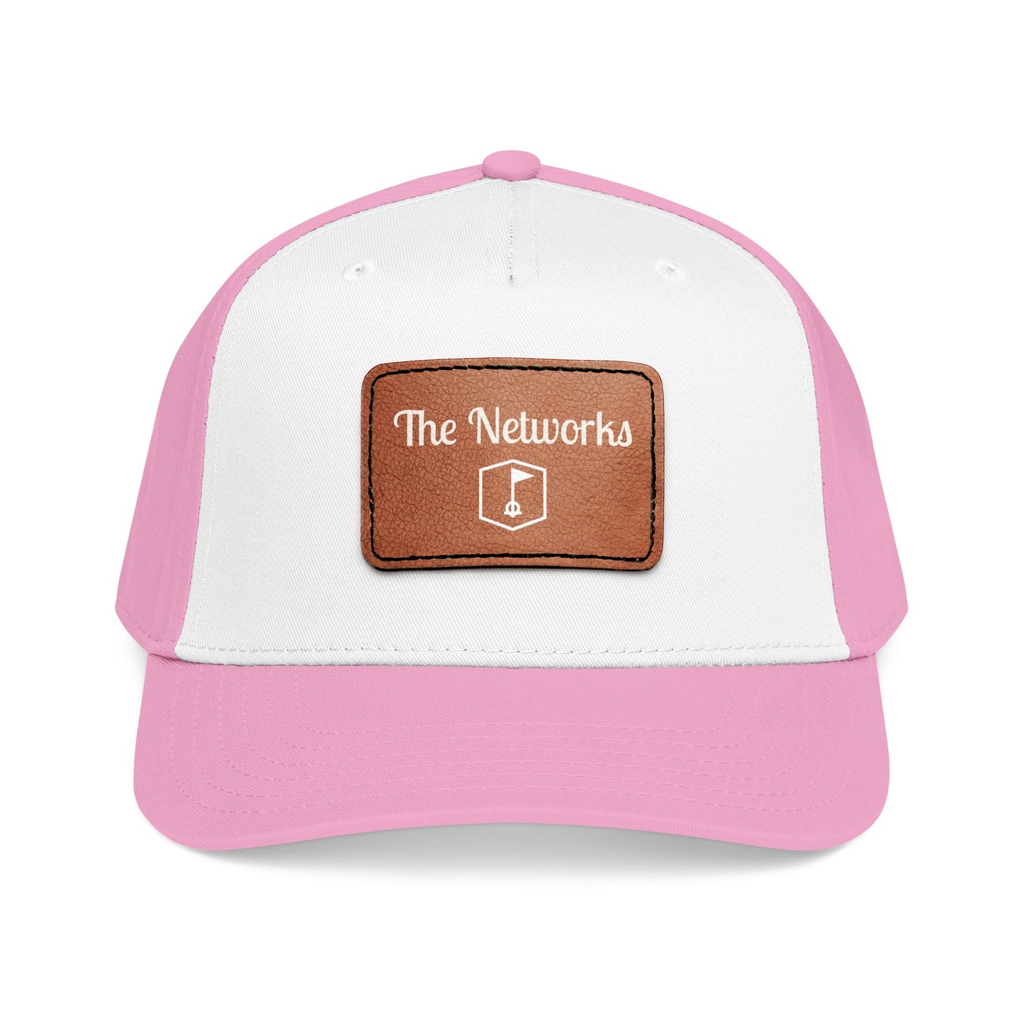 Copy of Mid Profile Baseball Cap with Leather Patch (Rectangle)