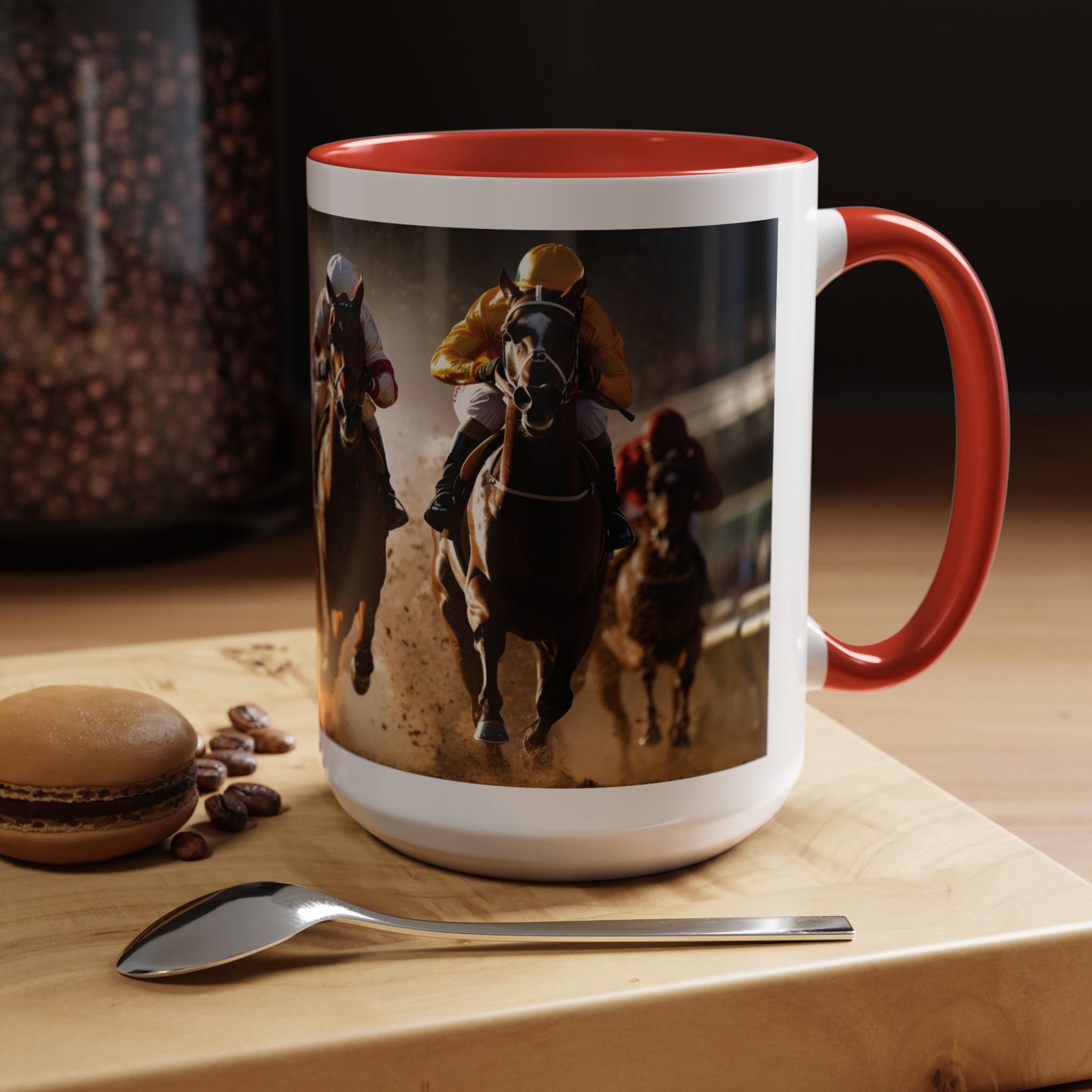 Horse-Inspired Saratoga Coffee Mug, Equestrian Town-Inspired Accent Coffee Mug, 15oz