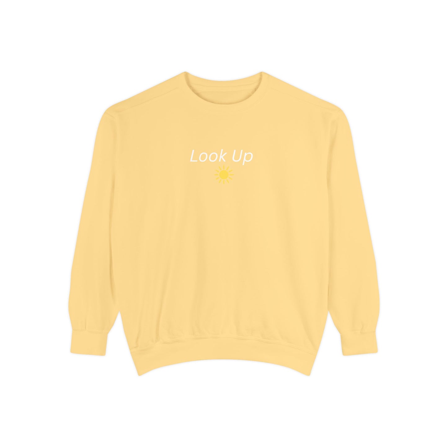 Look Up Sweatshirt- Minimal Sun Crewneck