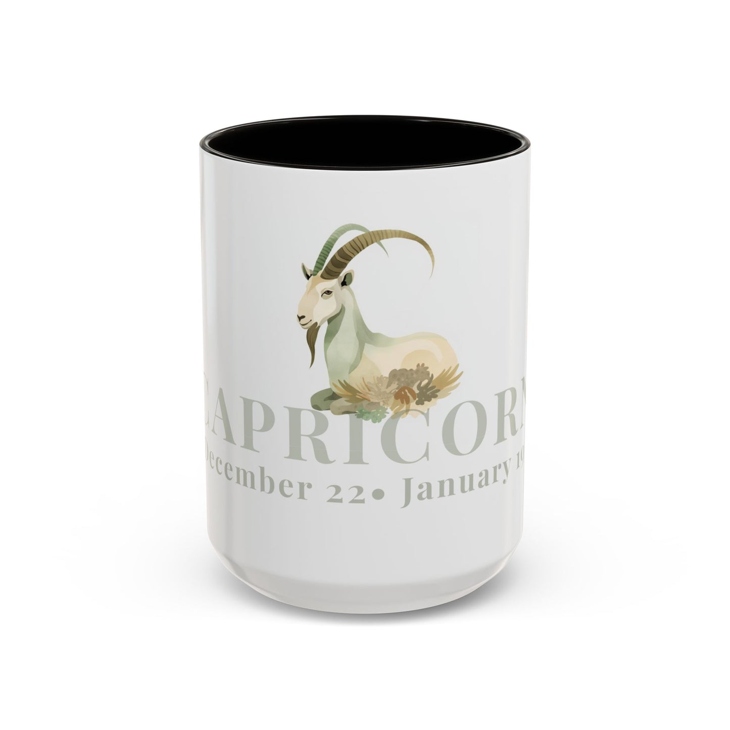 Capricorn Zodiac Mug - December 22- January 19 Astrology Coffee Cup - The Goat  Zodiac Sign Mug - 15 oz.