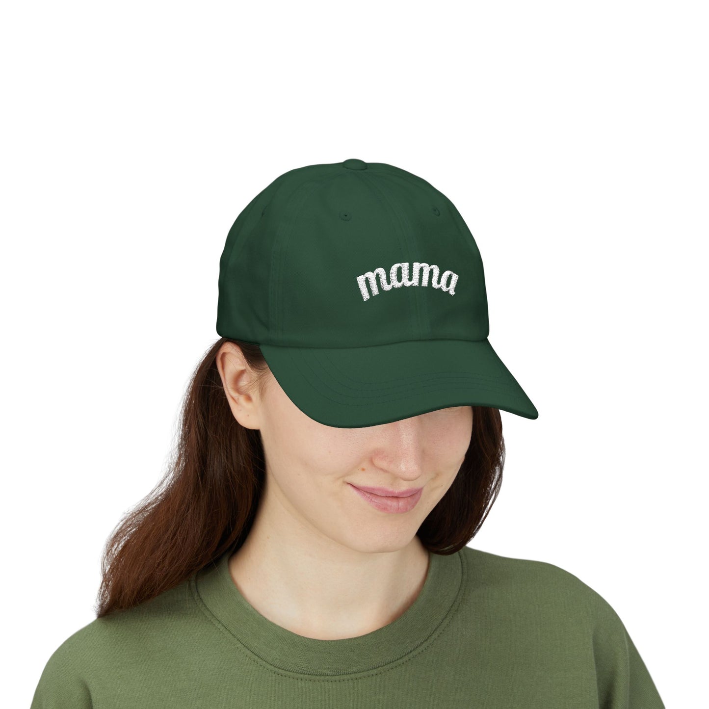 Mama Script embroidered baseball Cap - # 1 back detail