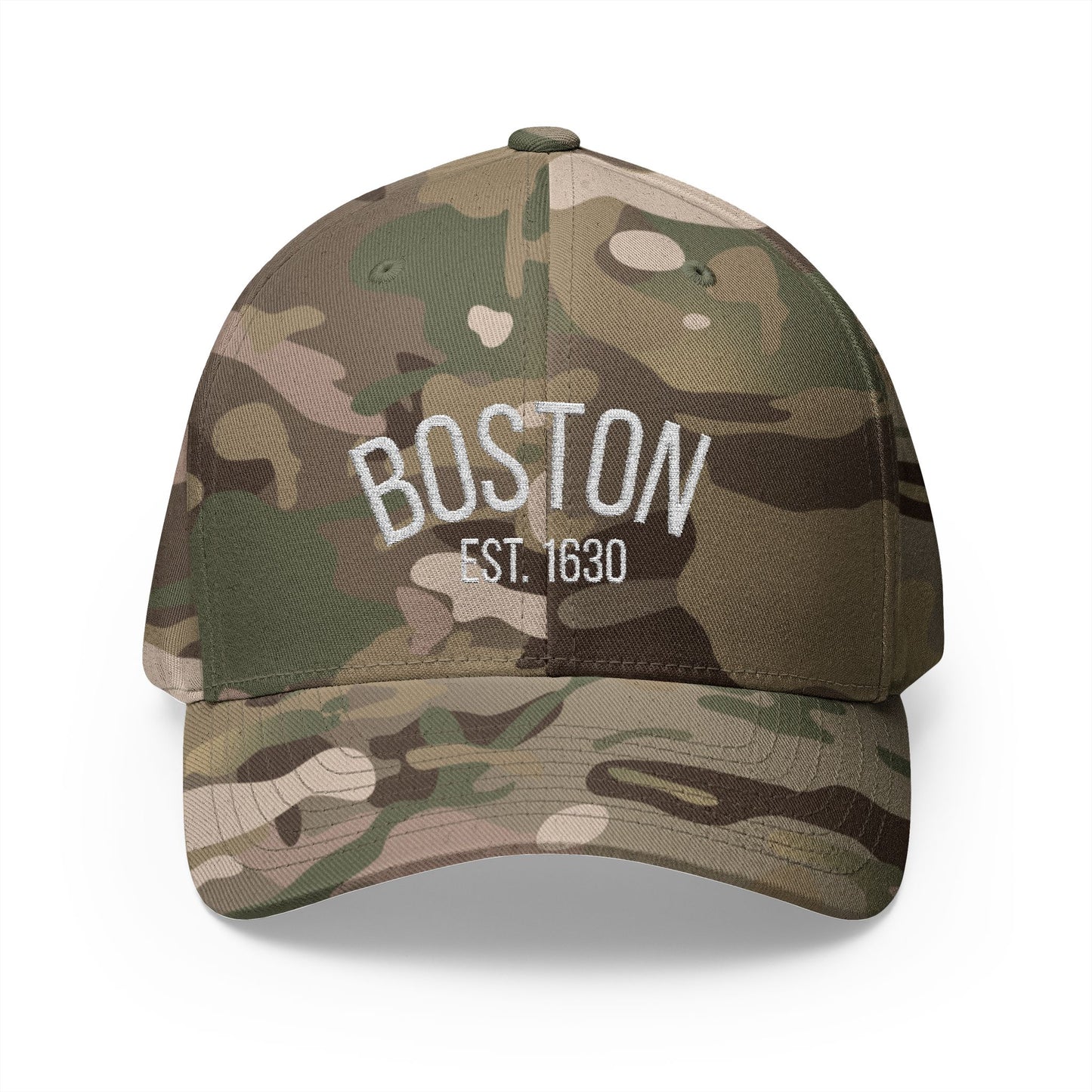 Boston Embroidered Closed-Back Cap, Stylish Baseball Hat, Gift for Sports Fans, Summer Accessory, Casual Outfit