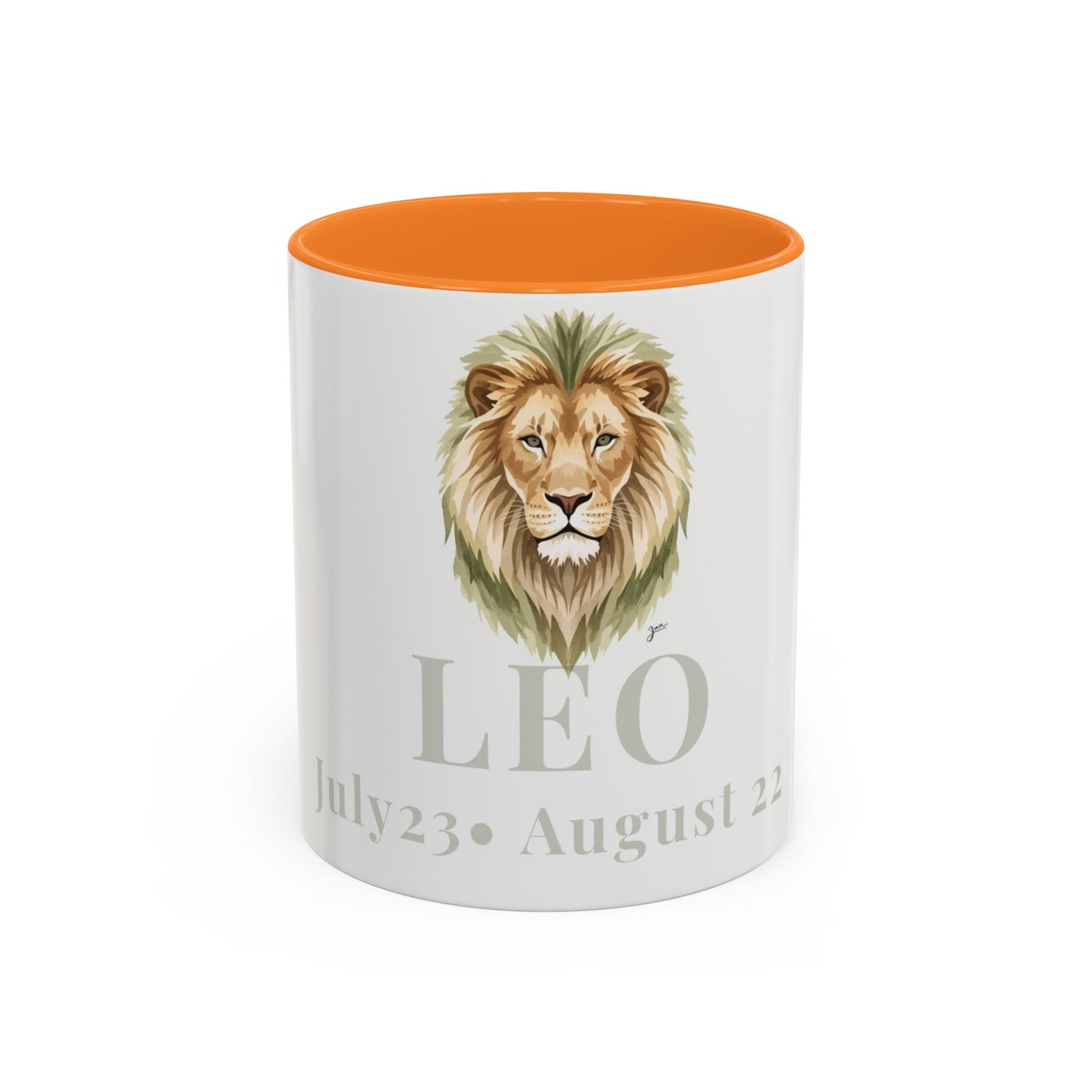 Leo Zodiac Mug - July 23 - August 22 Astrology Coffee Cup - Lion Zodiac Sign Mug - 15 oz.
