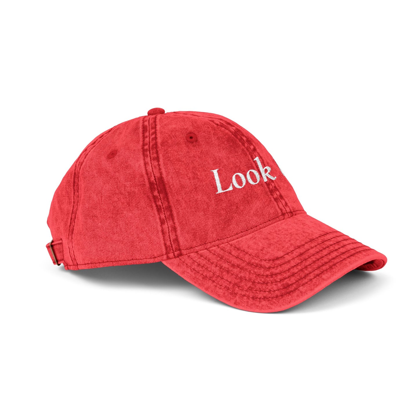 Look Up Embroidered Vintage Cap