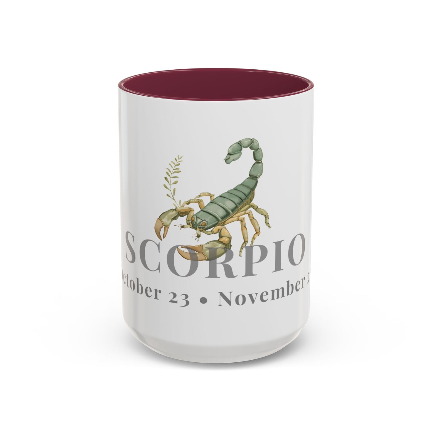 Scorpio Zodiac Mug - October 23 - November 21 Astrology Coffee Cup - Scorpion Zodiac Sign Mug - 15 oz.