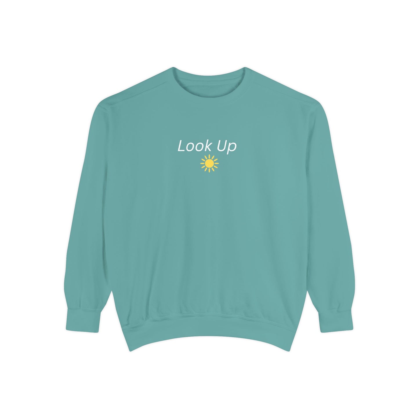Look Up Sweatshirt- Minimal Sun Crewneck