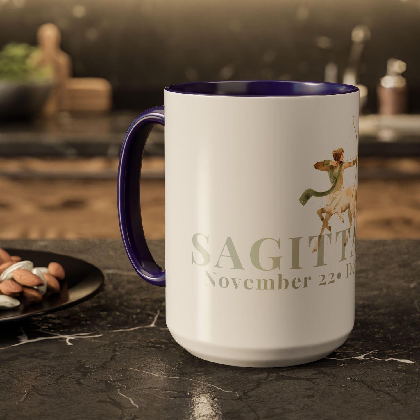 Sagittarius Zodiac Mug - November 22 - December  21 Astrology Coffee Cup - The Archer Zodiac Sign Mug - 15 oz.
