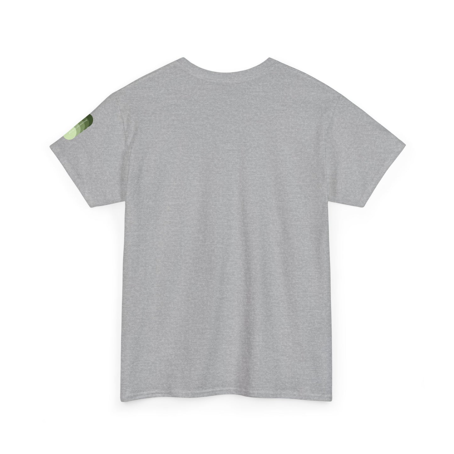 Sea Glass Drift Unisex Heavy Cotton Tee – Abstract Coastal Wave Graphic Shirt | Minimalist Sage Green Aesthetic Tee