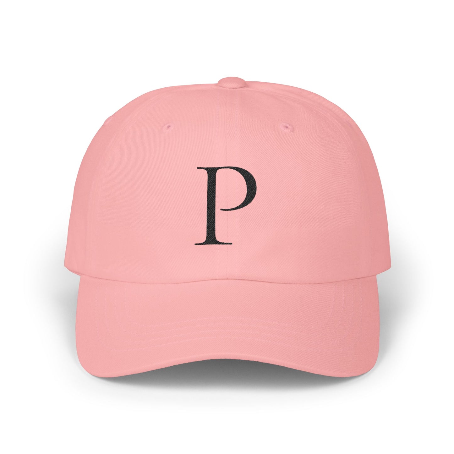 Wear My Story Embroidered Initial Hat - Letter P on the Classic Dad Cap