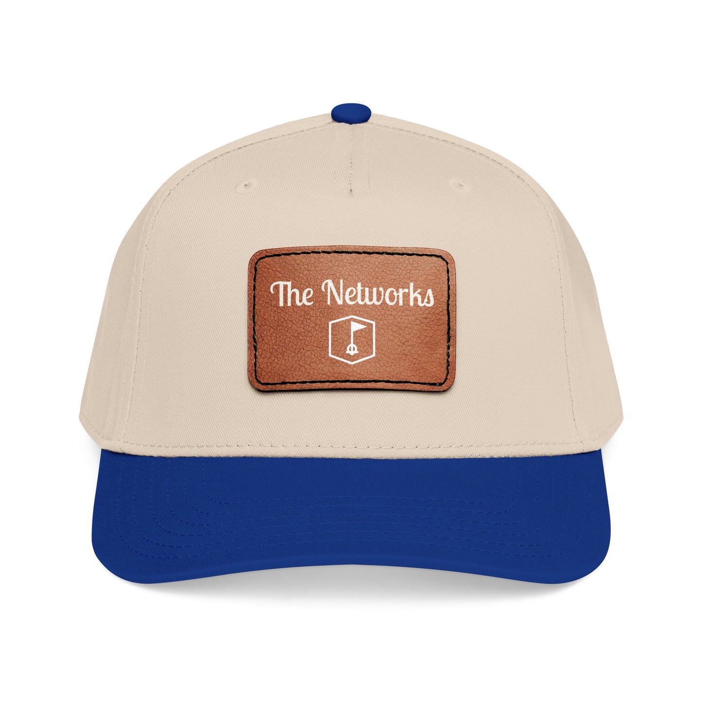 Copy of Mid Profile Baseball Cap with Leather Patch (Rectangle)