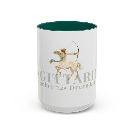 Sagittarius Zodiac Mug - November 22 - December  21 Astrology Coffee Cup - The Archer Zodiac Sign Mug - 15 oz.