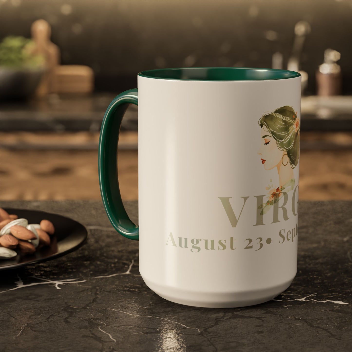 Virgo Zodiac Mug - August 23-September 22 Astrology Coffee Cup - Virgo Maiden Zodiac Sign Mug - 15 oz.