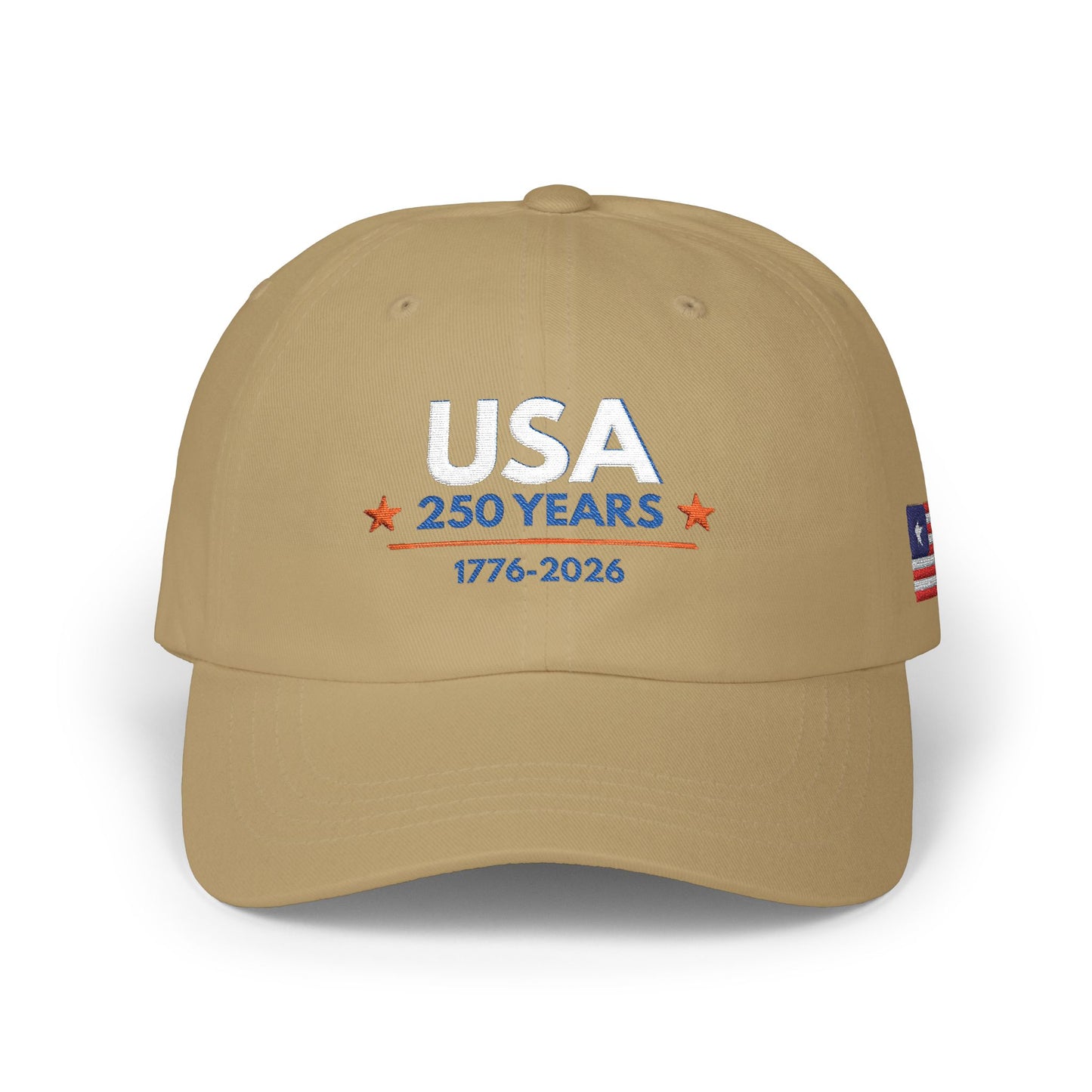 USA 250 Years Embroidered Classic Dad Cap | 1776–2026 Patriotic Anniversary Hat