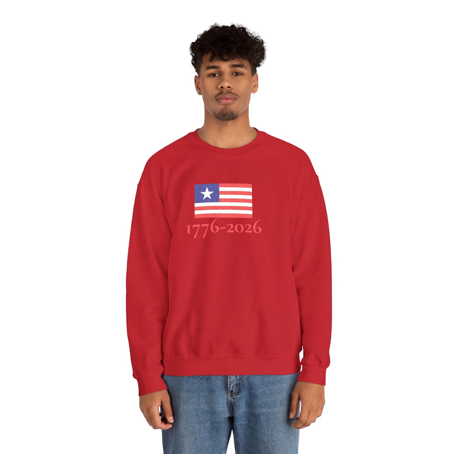 USA  1776–2026 Patriotic Crewneck Sweatshirt