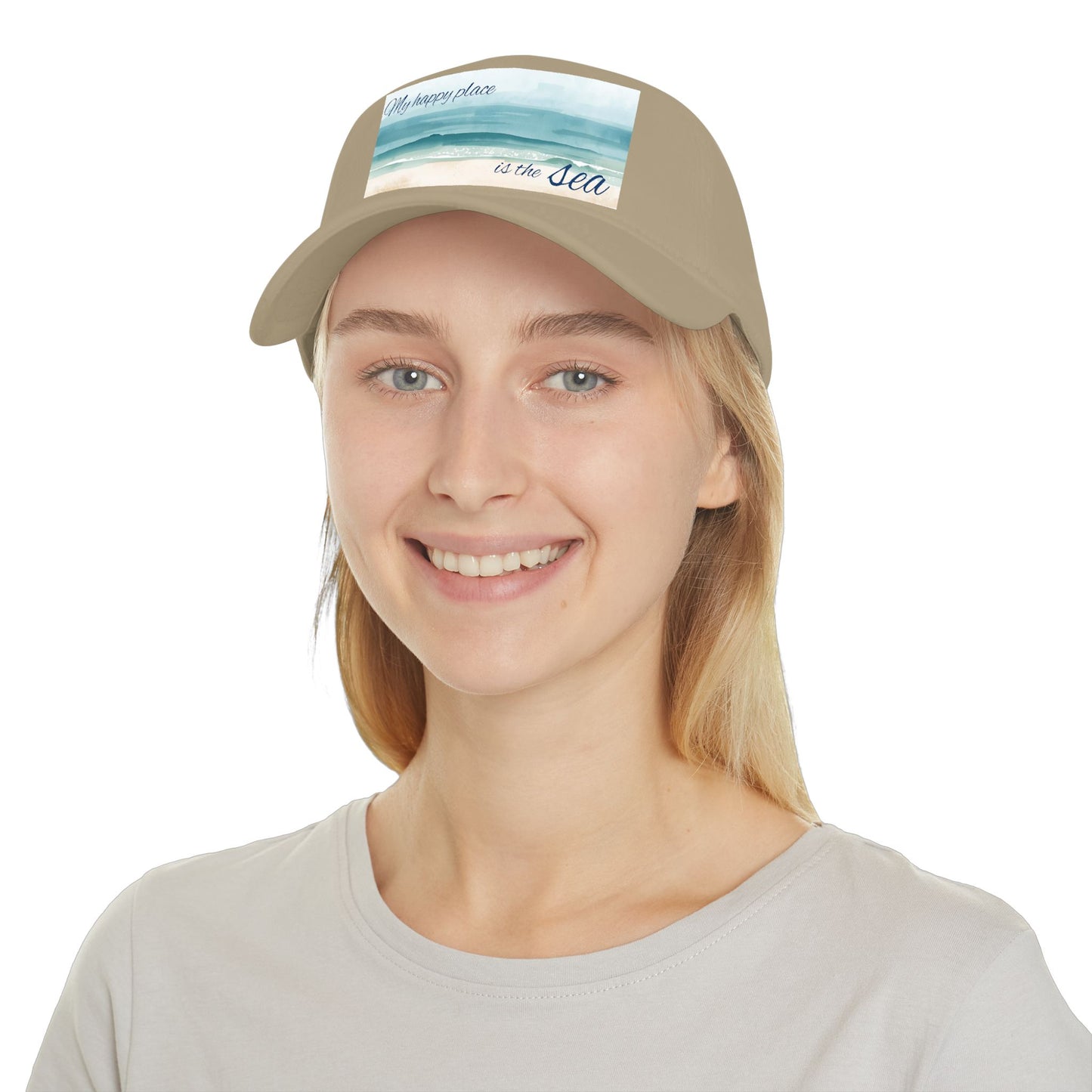 my happy place Is the sea Low Profile Baseball Cap