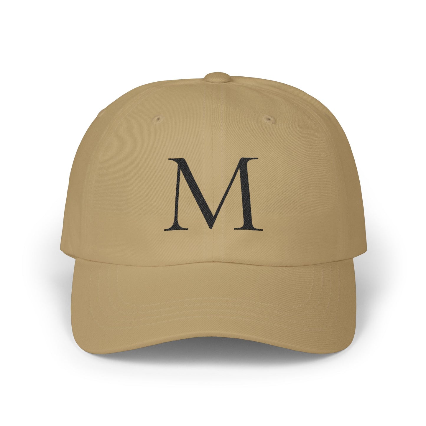 Wear My Story Embroidered Initial Hat - Letter M on the Classic Dad Cap