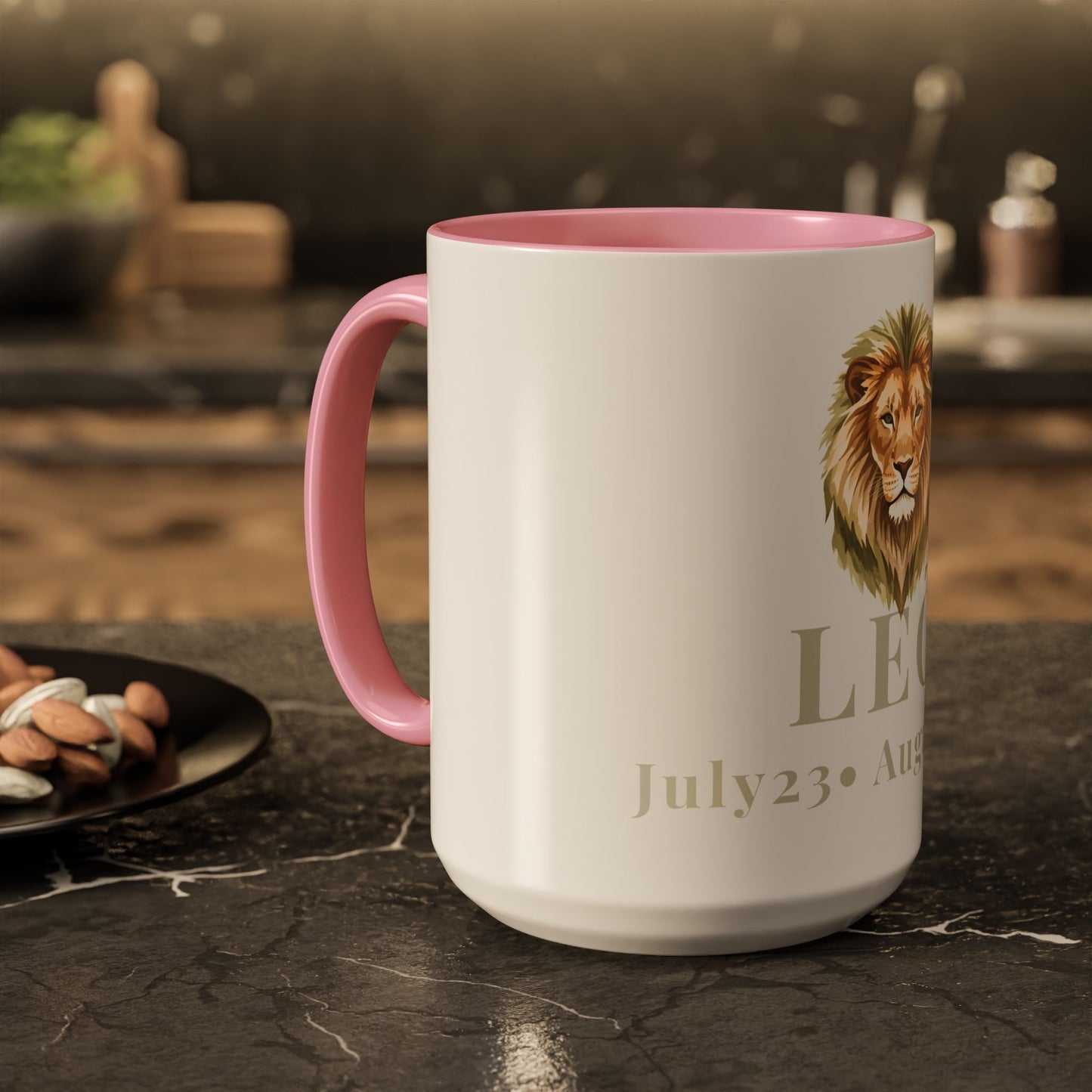 Leo Zodiac Mug - July 23 - August 22 Astrology Coffee Cup - Lion Zodiac Sign Mug - 15 oz.