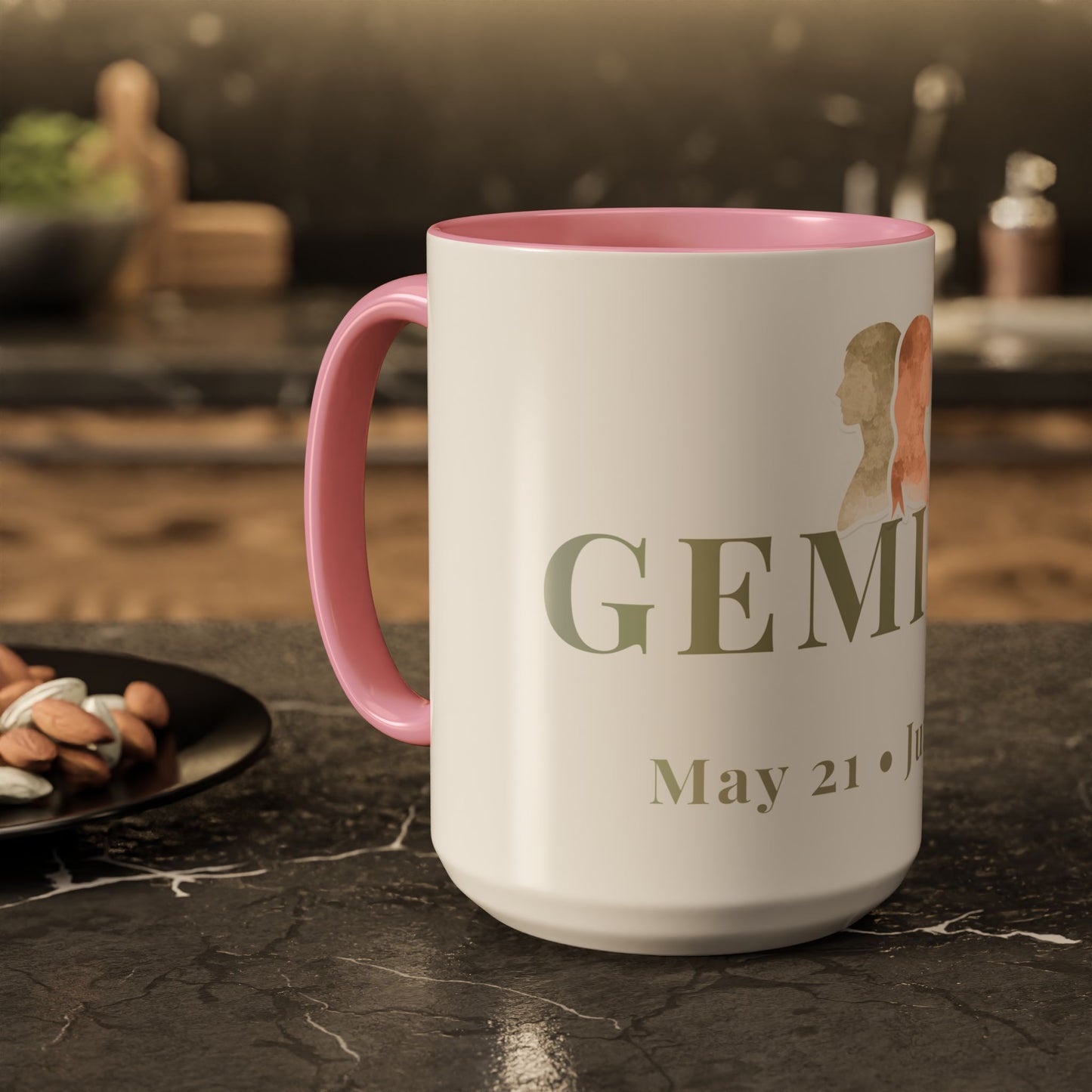 Gemini Zodiac Mug - May 21 - June 20 Astrology Coffee Cup - Twins Zodiac Sign Mug - 15 oz.