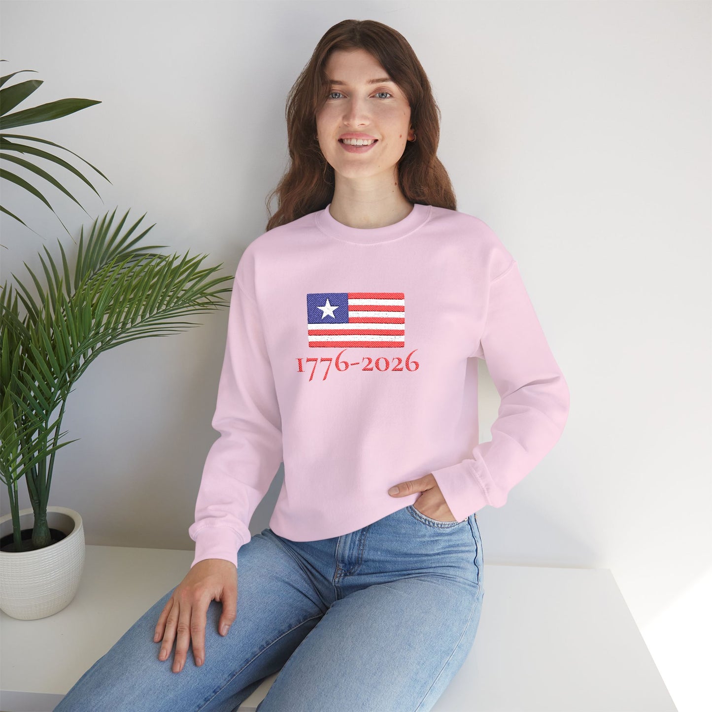 USA  1776–2026 Patriotic Crewneck Sweatshirt