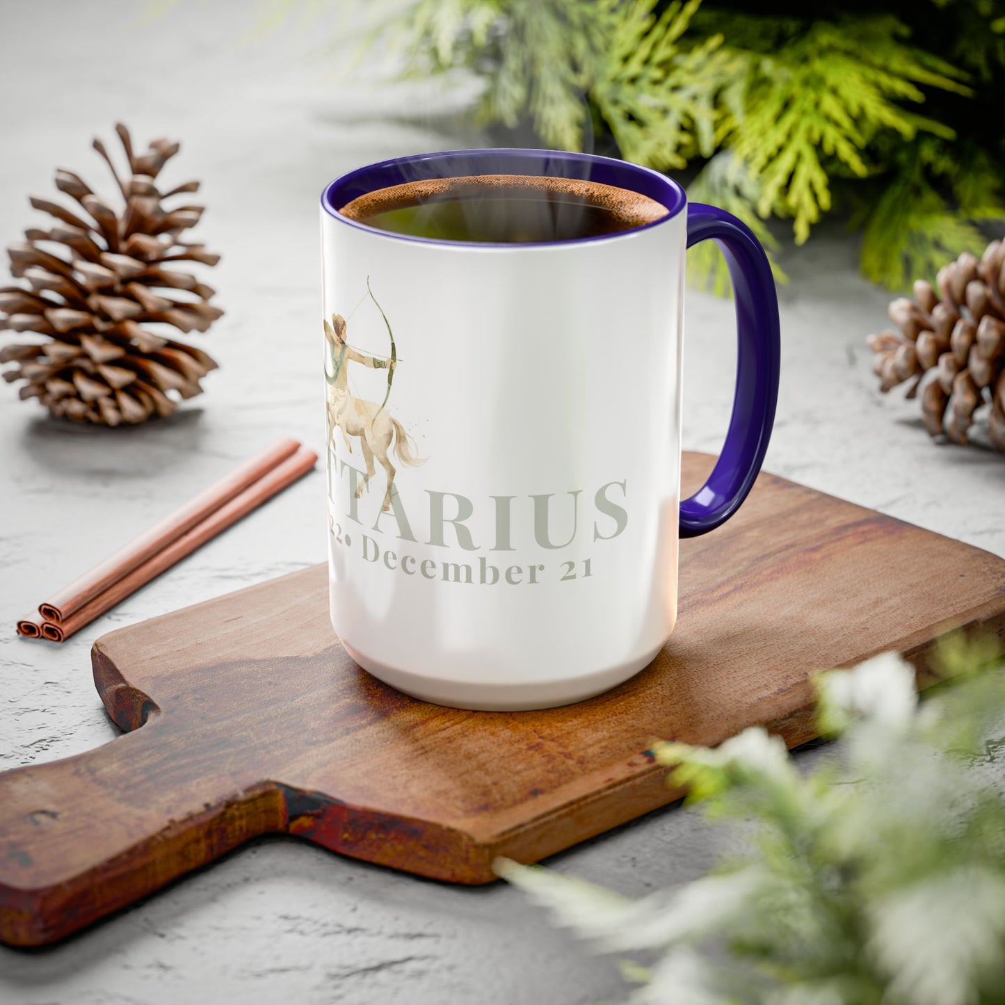 Sagittarius Zodiac Mug - November 22 - December  21 Astrology Coffee Cup - The Archer Zodiac Sign Mug - 15 oz.