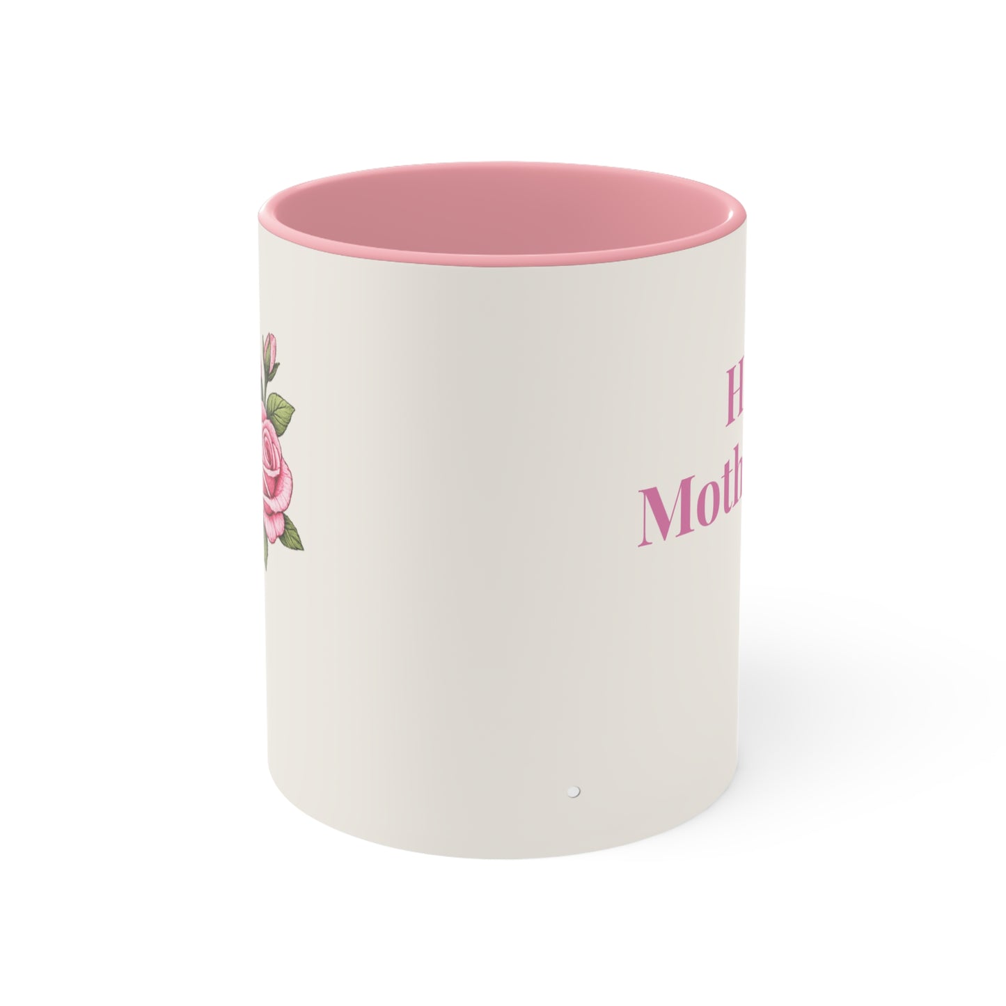 Happy Mother’s Day Floral Coffee Mug- Pink Rose Mother's Day Mug