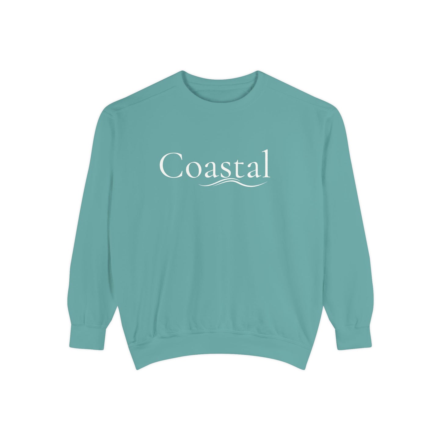 Beach Graphic Sweatshirt — Retro Wave Script Pullover