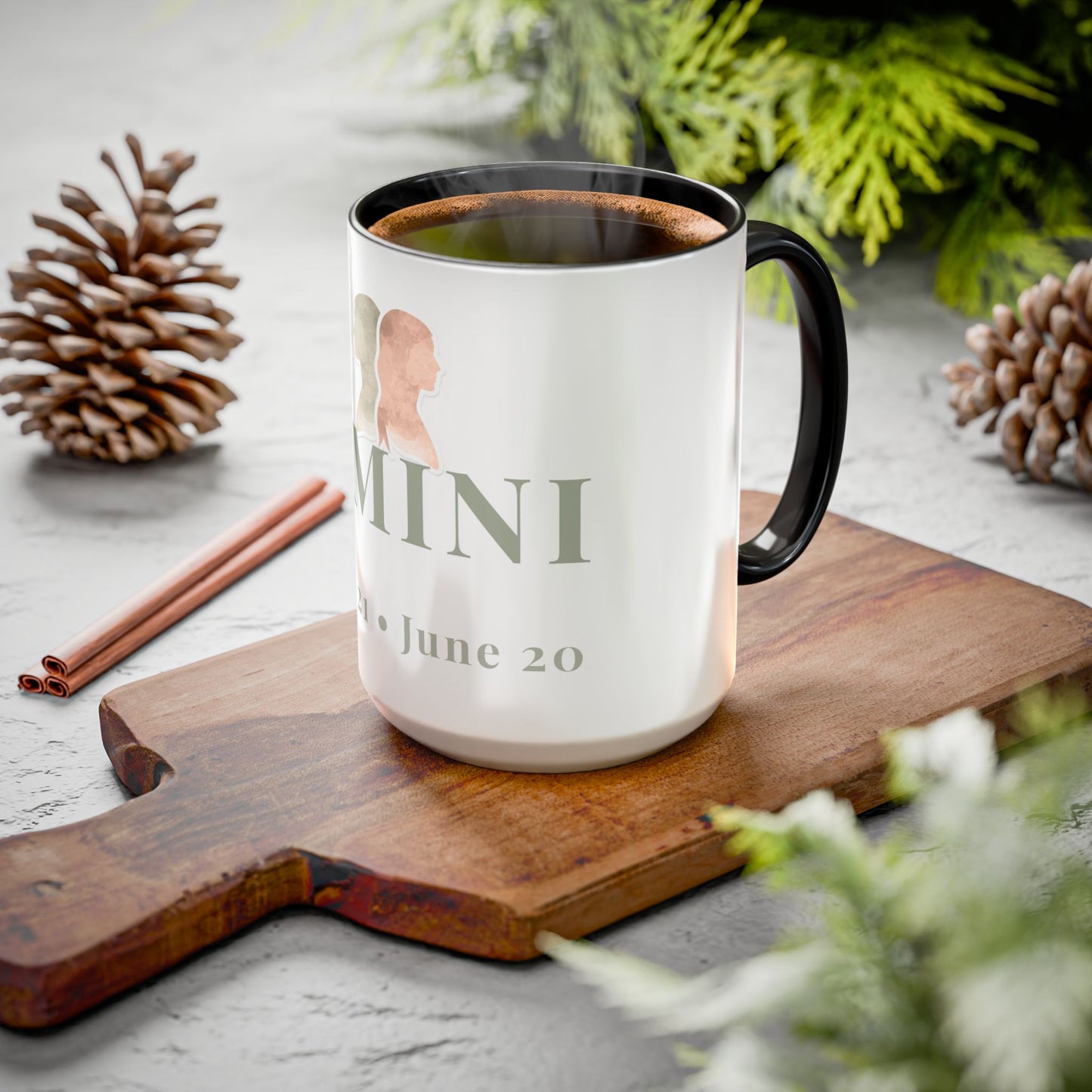 Gemini Zodiac Mug - May 21 - June 20 Astrology Coffee Cup - Twins Zodiac Sign Mug - 15 oz.